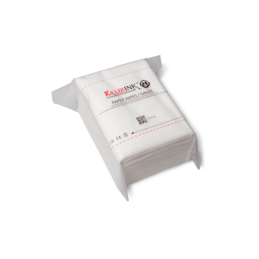 Essuyage Tatouage - Killer Ink - Pack de 50 gazes / compresses pour tatouage