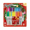 Feutre Tattoo - Sharpie - Set de Noël à Pointe Fine - Pack de 24