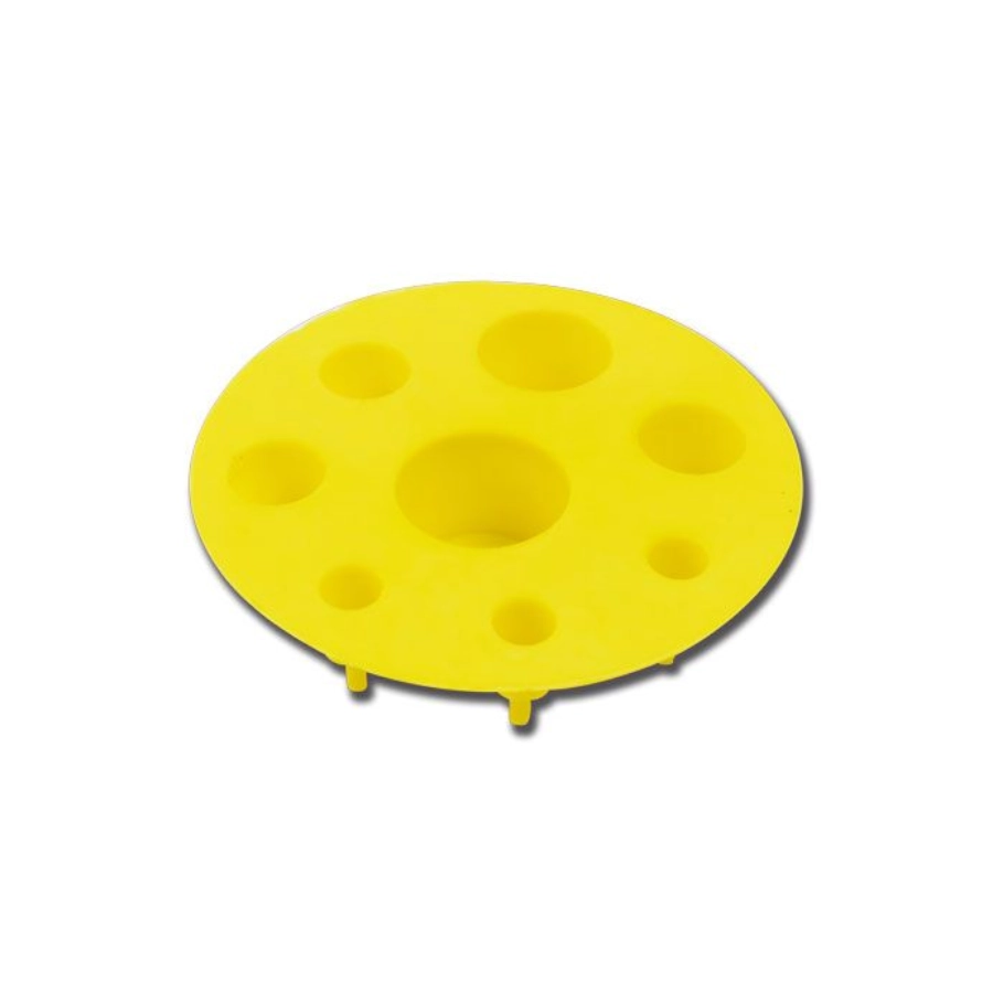 Caps Tattoo - Godet Encre - Plateau caps rond jaune 8 cm