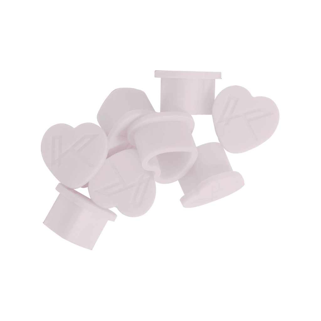 Caps Tattoo - Killer Beauty Ink Cups - Pot de 200 capsules pour pigment ou encre en silicone et forme de cœur