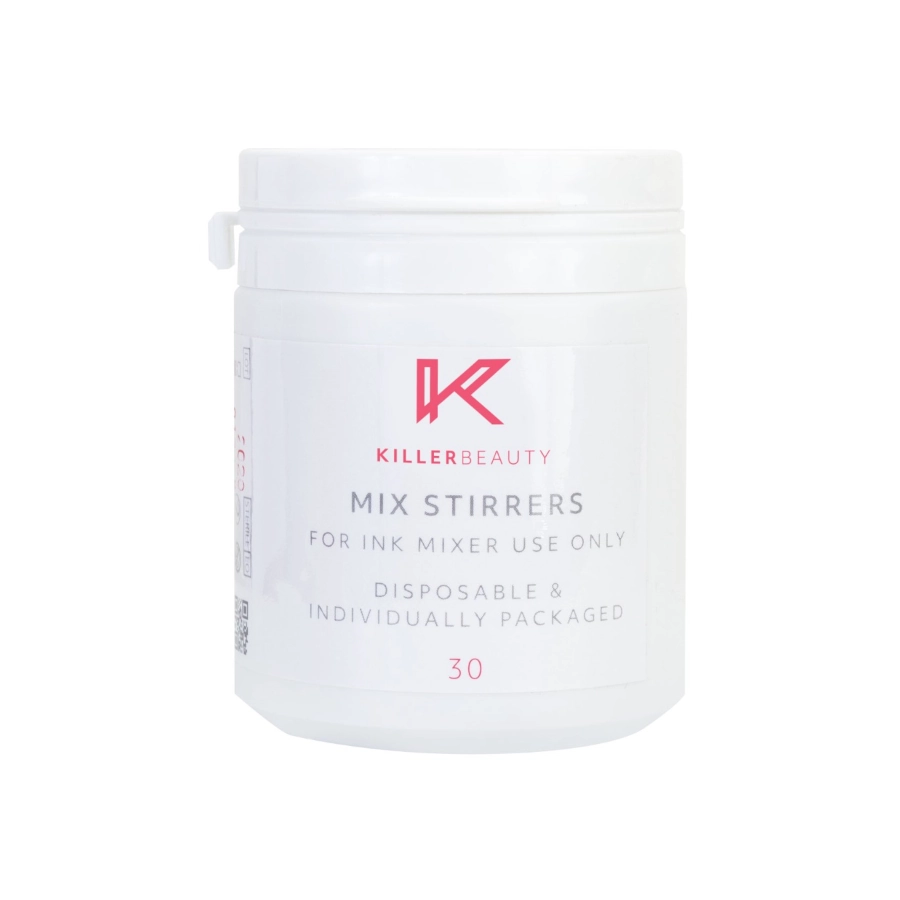 Batonnet Sterile Melangeur Encre Tattoo - Killer Beauty - Boîte de 30 bâtons pour mélangeur à encre stérile 