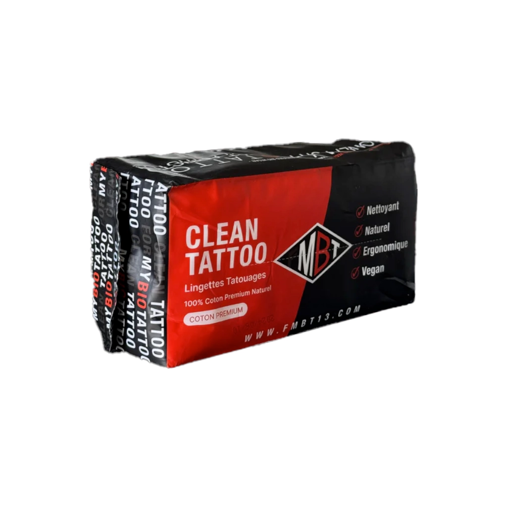 Lingettes Tattoo - Formybiotattoo Clean Tattoo - Sachet de 50 lingettes pour le nettoyage du tatouage*