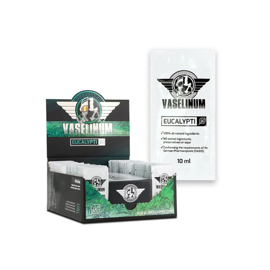 Vaseline Tattoo - The Inked Army - Sachet de vaseline pour tatouage -  Vaselinum Eucalypti - 10 ml