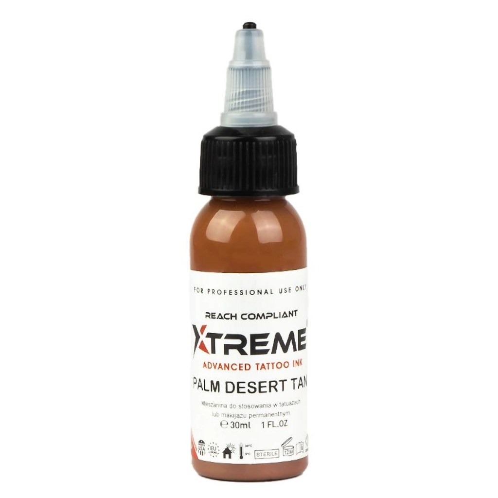 Encre Tattoo Marron - Xtreme Ink Palm Desert Tan - Mélange pour le tatouage encre reach 30 ml*