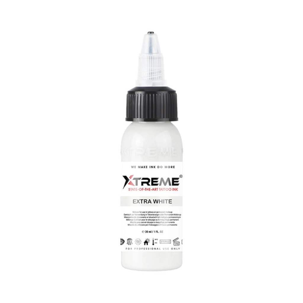Encre Tattoo Blanche - Xtreme Ink Extra White - Mélange pour le tatouage encre reach 30 ml*