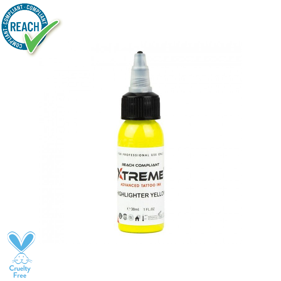 Xtreme Ink Highlighter Yellow - Mélange pour le tatouage encre REACH