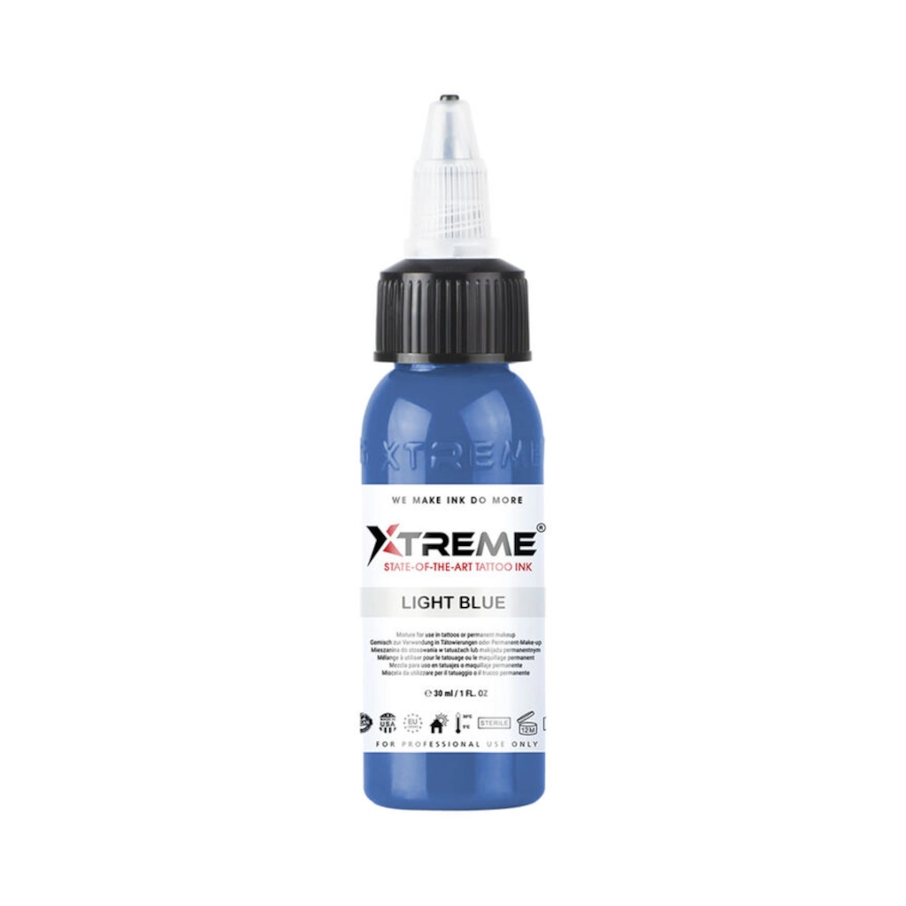 Encre Tattoo Bleue - Xtreme Ink Light Blue - Mélange pour le tatouage encre reach 30 ml*