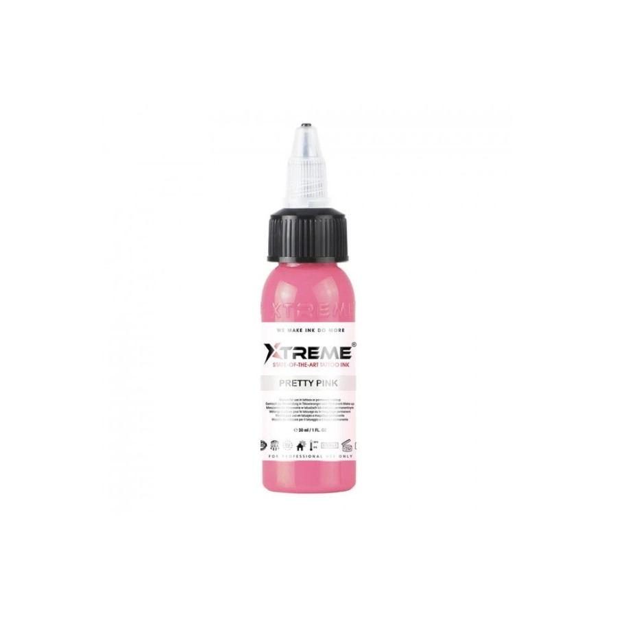 Encre Tattoo Rose - Xtreme Ink Pretty Pink - Mélange pour le tatouage encre reach 30 ml