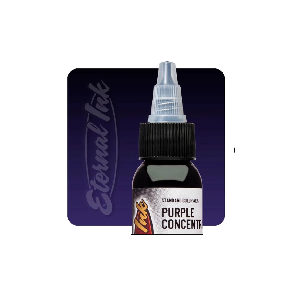 Encre Entrainement Tattoo Verte - Eternal Ink Purple Concentrated - Encre artistique pour entrainement au tatouage NON REACH 30 ml