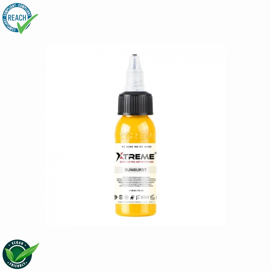 Encre Tattoo Jaune - Xtreme Ink Sunburst - Melange pour le tatouage encre REACH