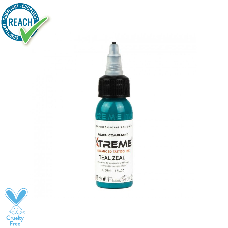 Xtreme Ink Teal Zeal - Mélange pour le tatouage encre REACH