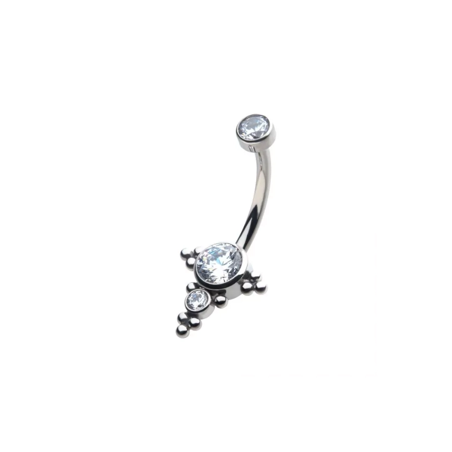 Invictus Banane #09 Titane F136 - Piercing avec pas de vis interne