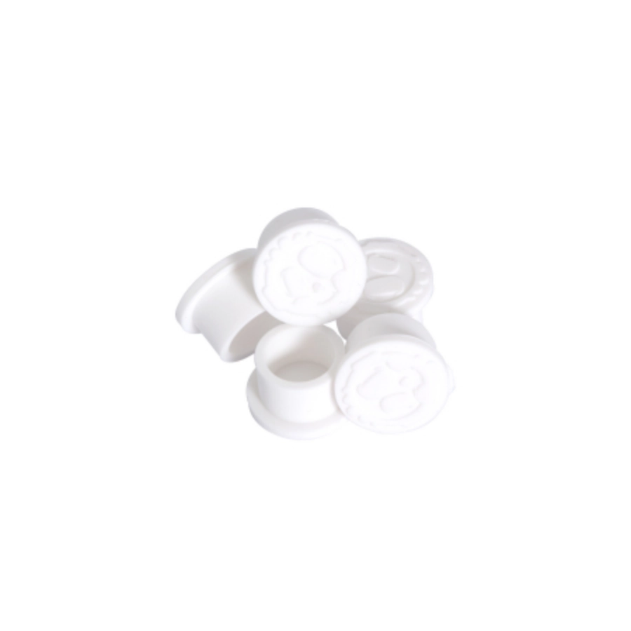 Caps Tattoo - Cups Gamme Killer Ink - Boîte de 250 godets pour encre de tatouage en silicone blanc 