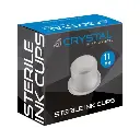 Caps Tattoo - Crystal Cups Stérile - Boite de 200 godets pour encre stérile détachable