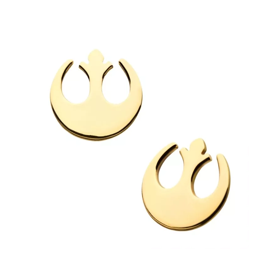 Embout Threadless ET2 Titane F136 Star Wars Rebel Symbol Or Jaune 14kt