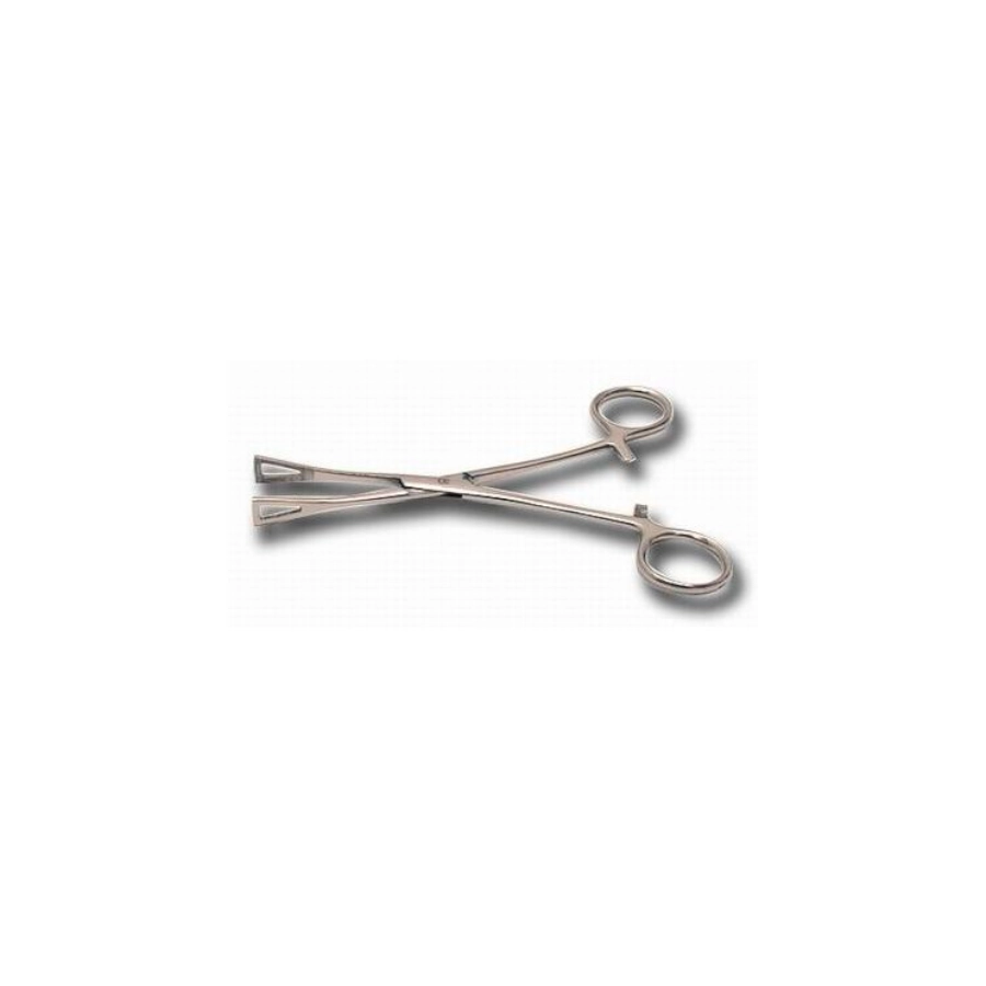 Pince Inox Piercing - Pince clamp en inox triangle ferme et ouvert