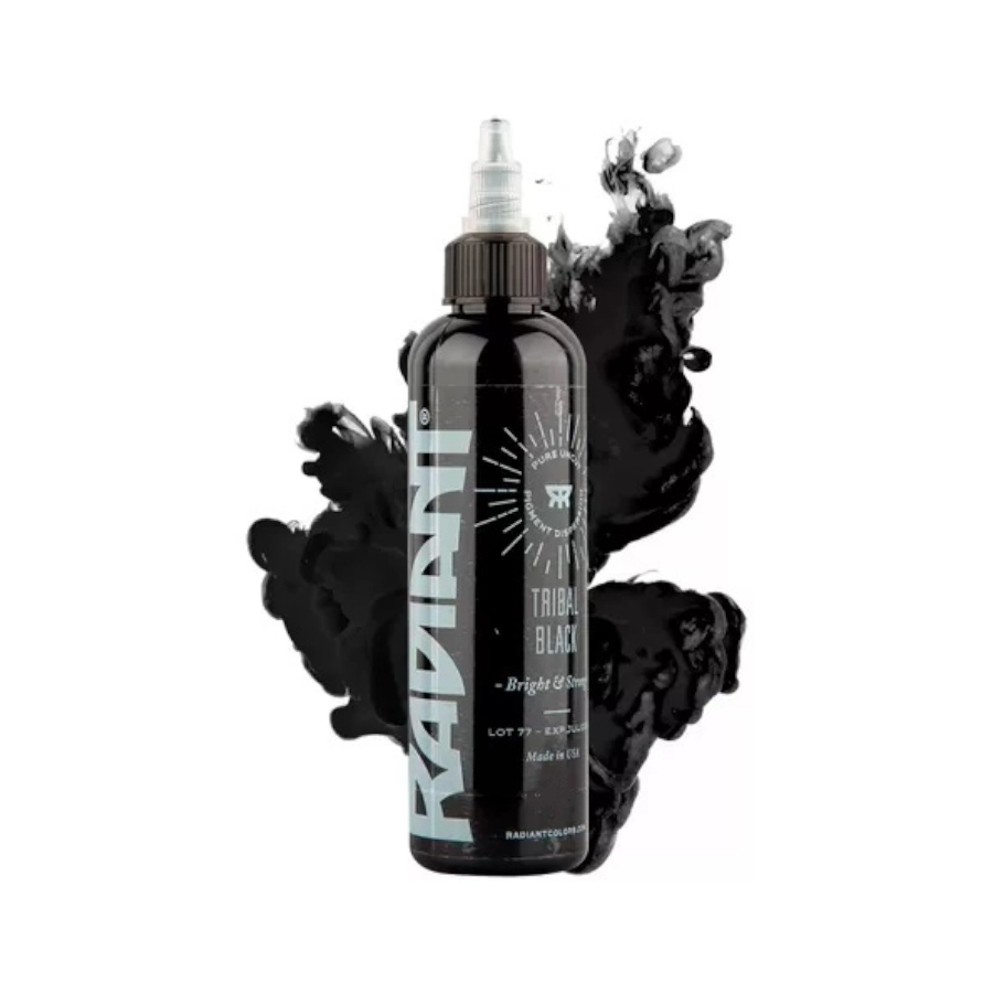 Encre Entrainement Tattoo Noire - Radiant Ink Tribal Black - Encre artistique pour entrainement au tatouage NON REACH 30 ml*