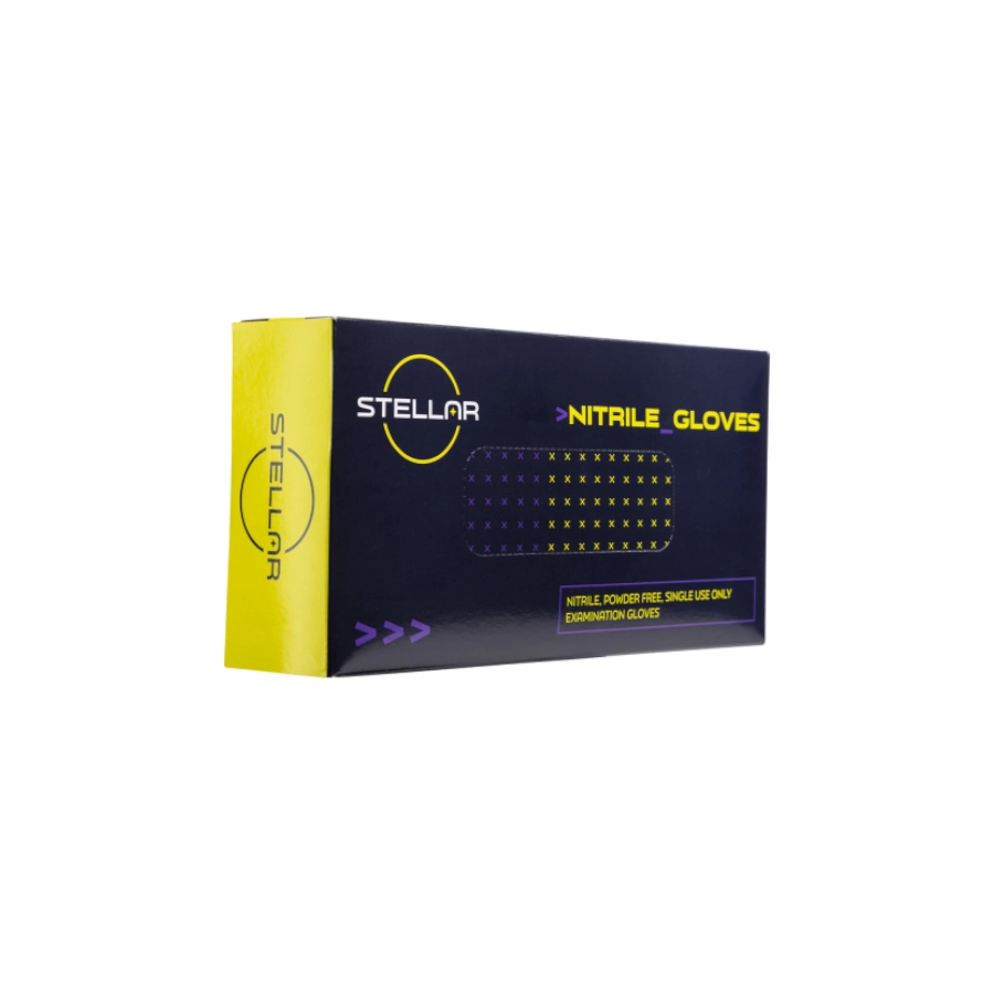 Stellar Nitrile - Boîte de 100 gants noirs en nitrile