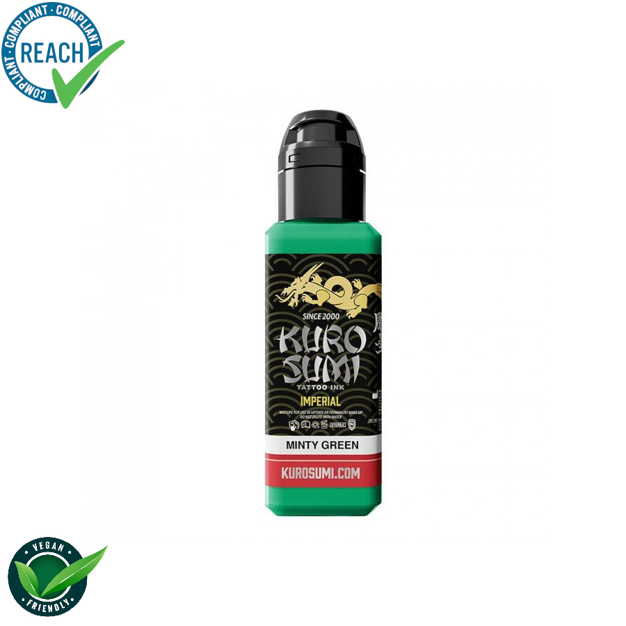 Kuro Sumi Impérial Tattoo Ink Minty Green - Mélange pour le tatouage encre REACH