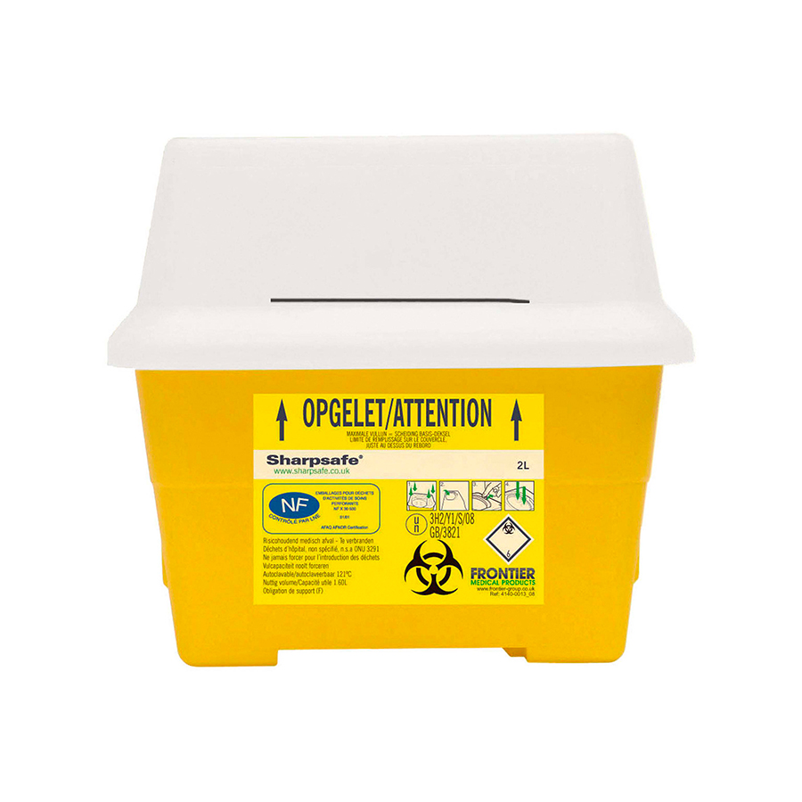 Sharpsafe Container – Collecteur de déchets contamines boite pour aiguille tattoo et piercing