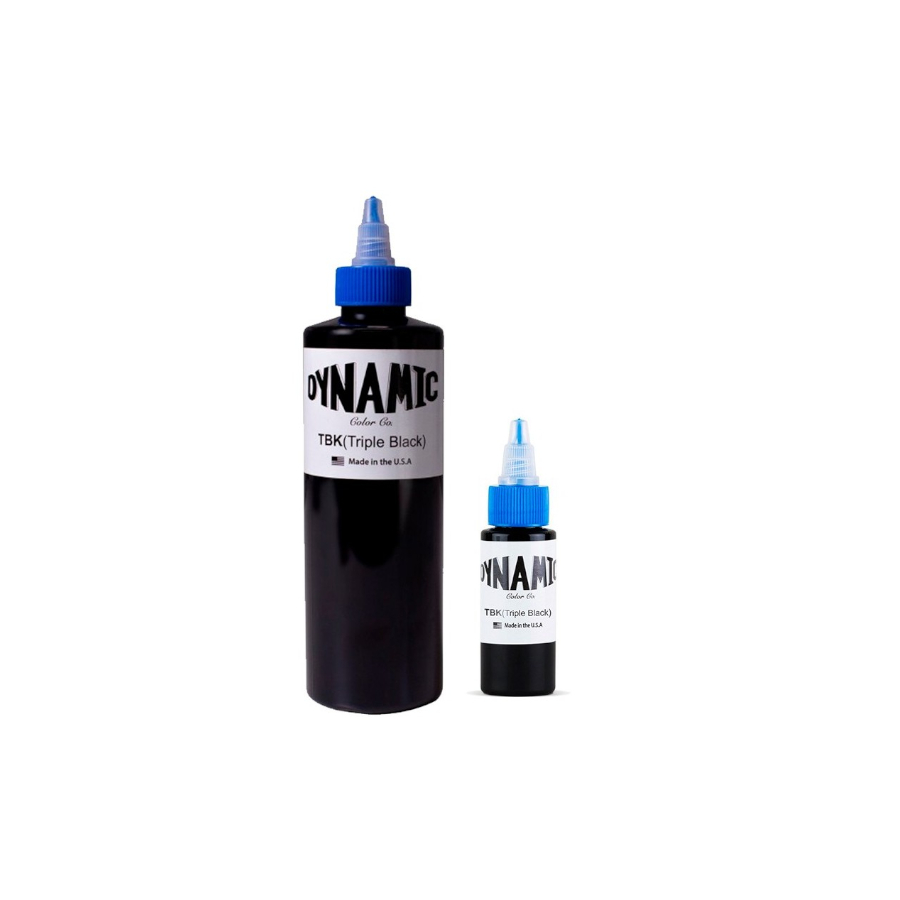 Encre Dessin Tattoo - Encre Dynamic Ink Triple Black - Encre artistique pour entraînement tatouage NON REACH