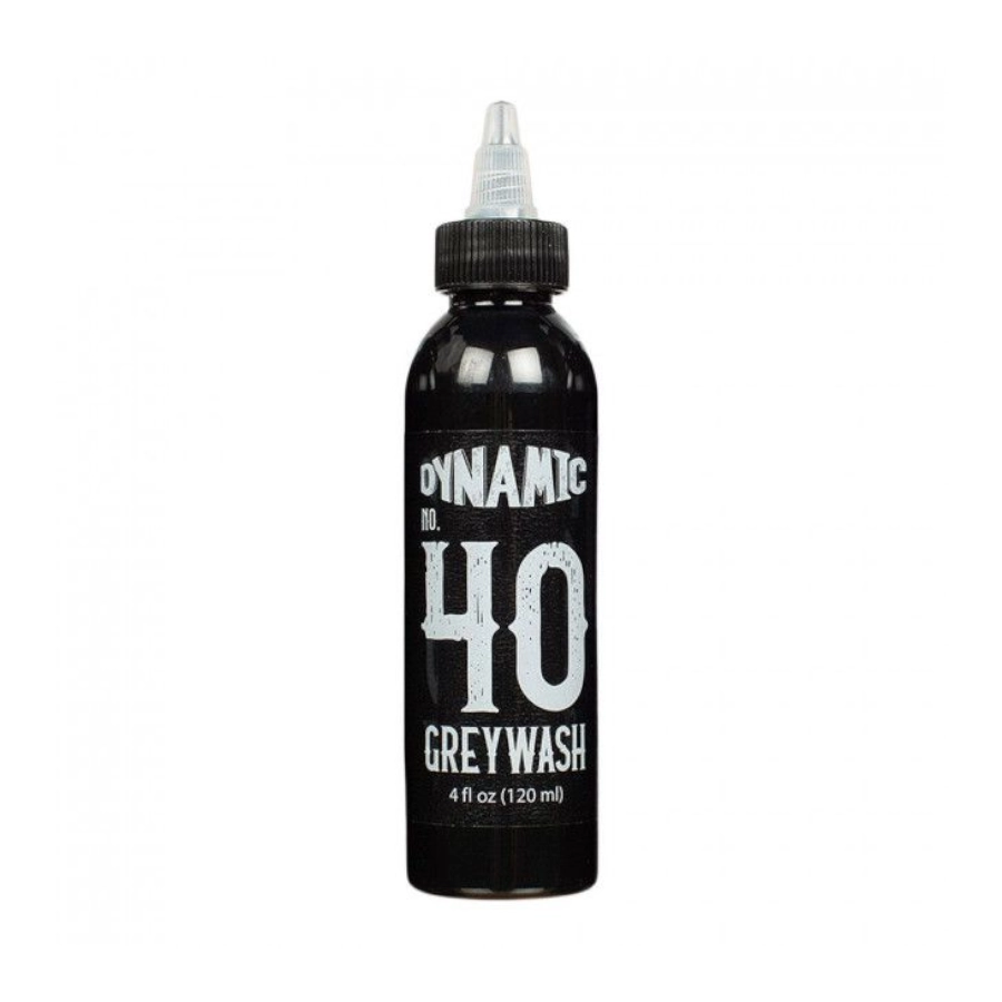 Encre Entrainement Tattoo Grey Wash - Dynamic Ink Greywash 40% - Encre artistique pour l'entrainement au tatouage NON REACH* 
