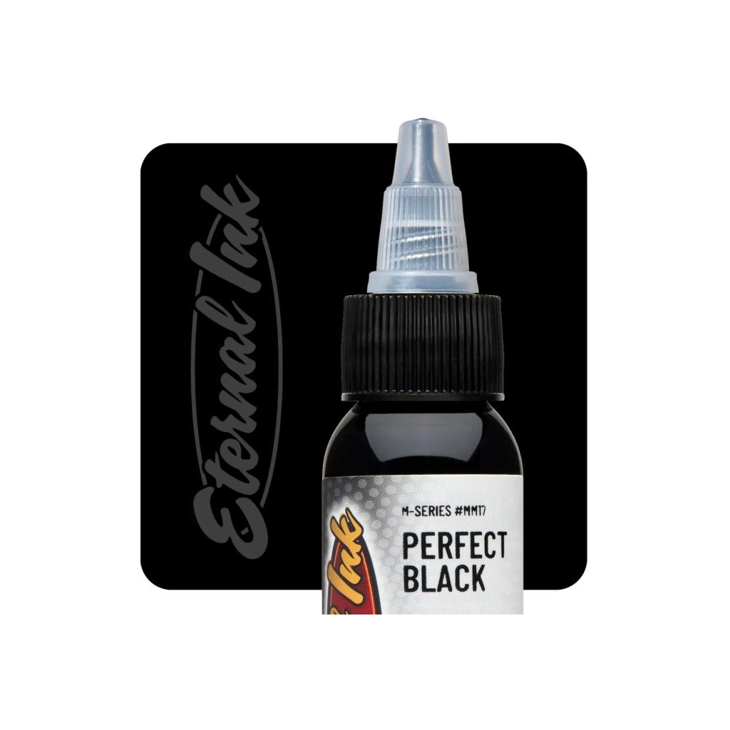 Encre Entrainement Tattoo Noire - Eternal Ink M Series Perfect Black - Encre artistique pour l'entrainement au tatouage NON REACH 30 ml*