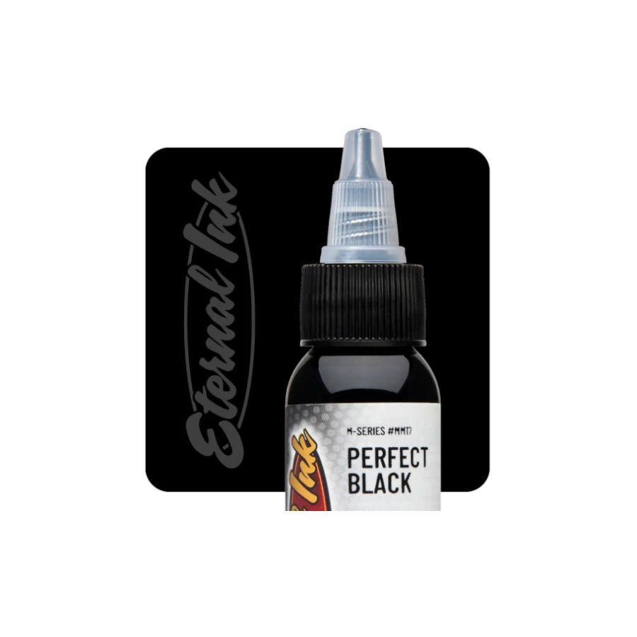 Eternal Ink M Series Perfect Black - Encre artistique pour entrainement tatouage NON REACH 30 ml