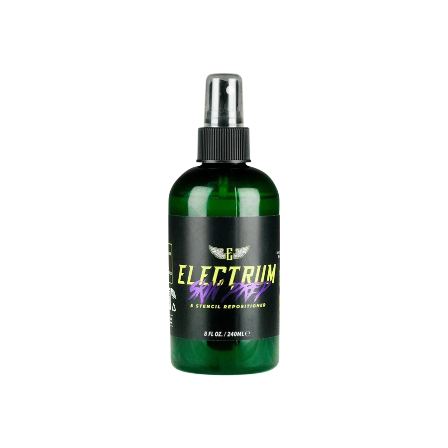 Dissolvant Tattoo - Electrum Skin Prep & Stencil Repositioner - Spray nettoyant peau et effaceur de stencil tatouage*