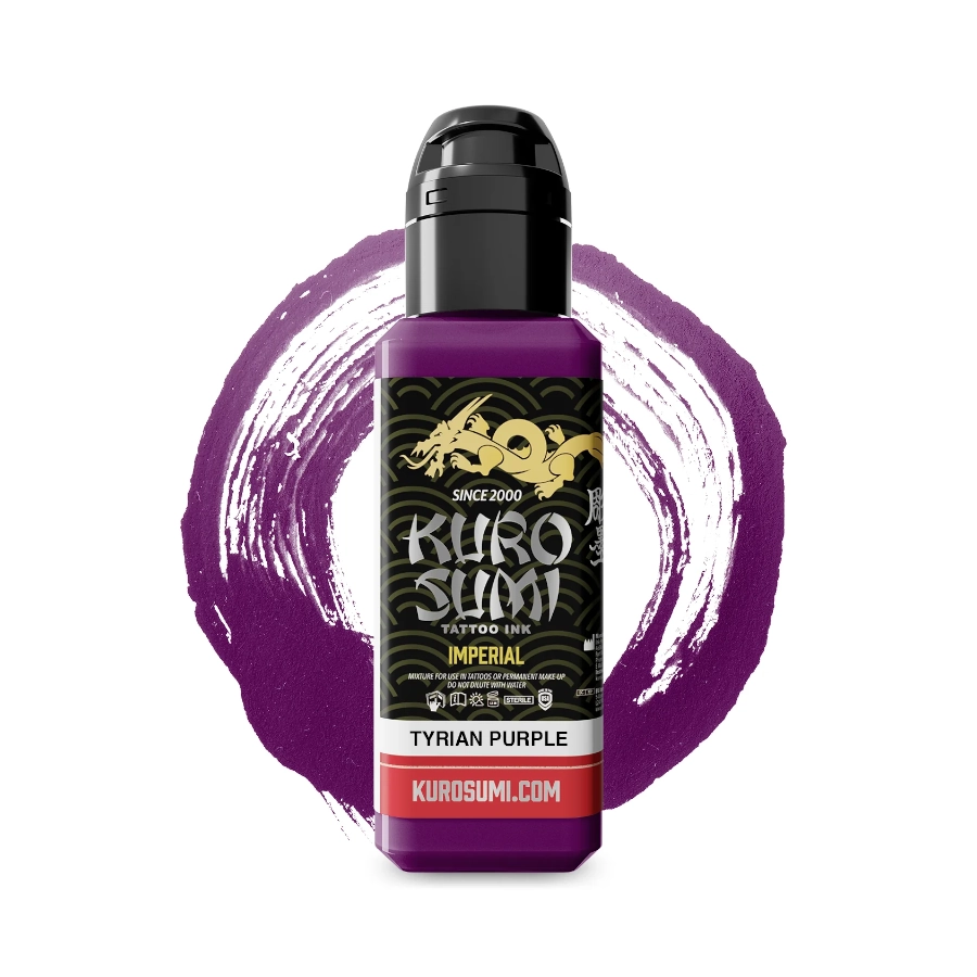 Encre Tattoo Violette - Kuro Sumi Impérial Tyrian Purple - Mélange pour le tatouage reach*