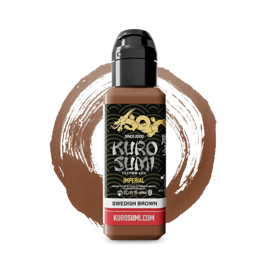 Encre Tattoo Marron - Kuro Sumi Impérial Swedish Brun - Mélange pour le tatouage encre reach*