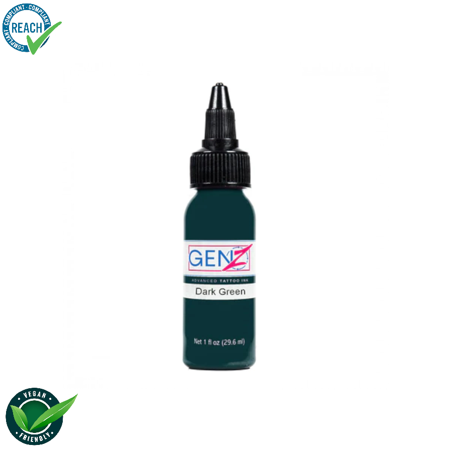 Intenze Ink Gen-Z Dark Green - Mélange pour le tatouage encre REACH