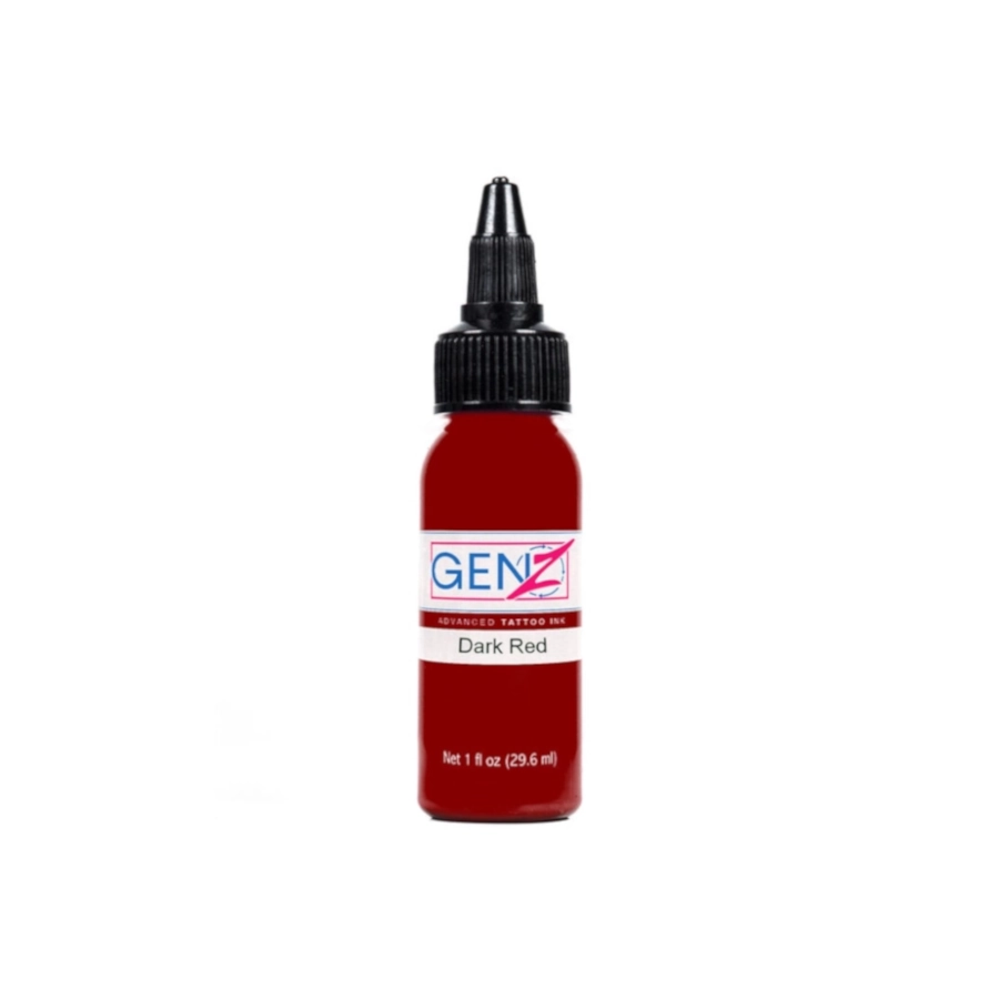 Encre Tattoo Rouge - Intenze Ink Gen-Z Dark Red - Mélange pour le tatouage encre REACH 30 ml
