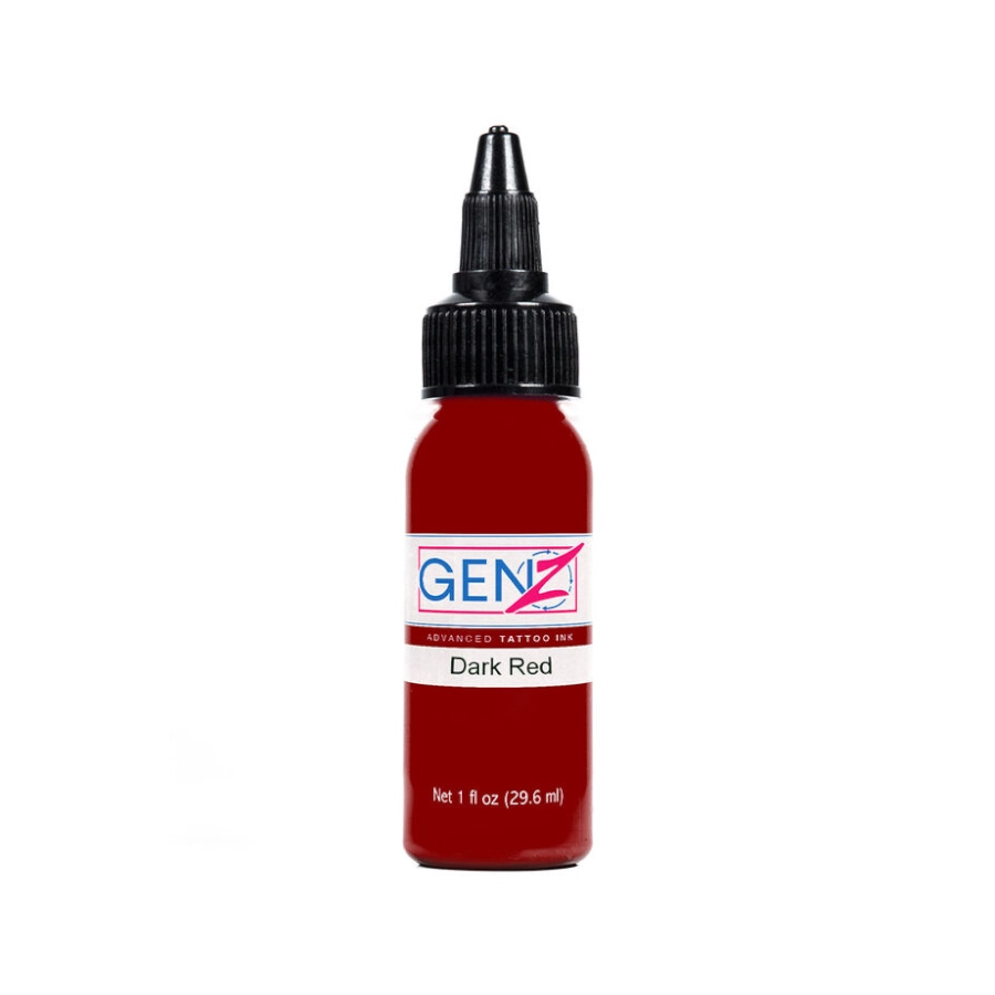 Encre Tattoo Rouge - Intenze Ink Gen-Z Dark Red - Mélange pour le tatouage encre reach 30 ml*
