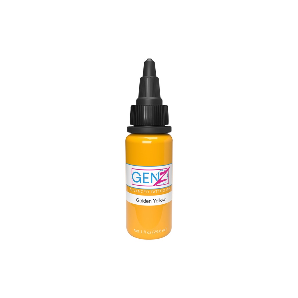 Encre Tattoo Jaune - Intenze Ink Gen-Z Golden Yellow - Mélange pour le tatouage encre reach 30 ml