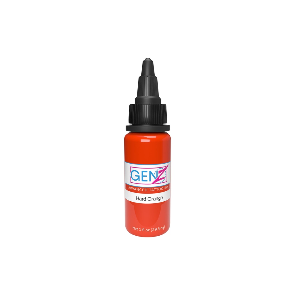 Encre Tattoo Orange - Intenze Ink Gen-Z Hard Orange - Mélange pour le tatouage encre reach 30 ml