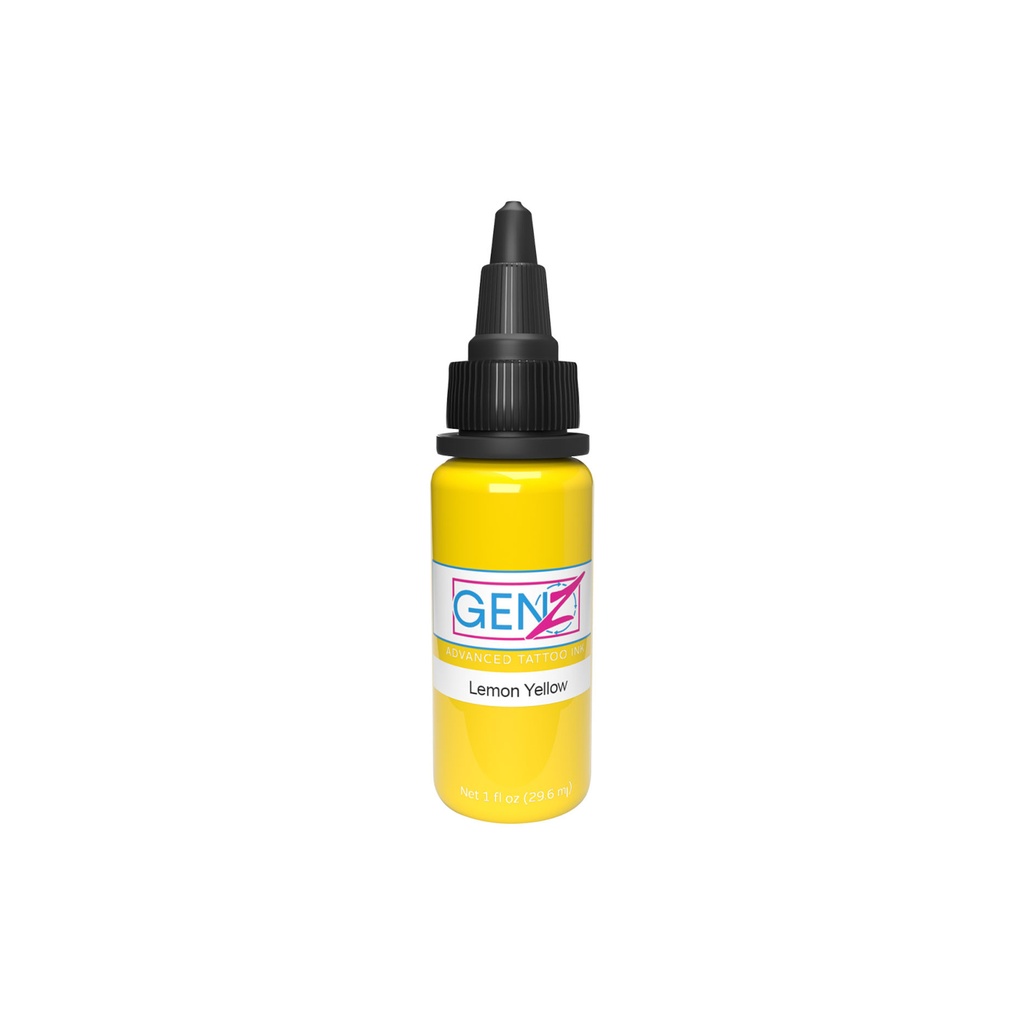 Encre Tattoo Jaune - Intenze Ink Gen-Z Lemon Yellow - Mélange pour le tatouage encre reach 30 ml