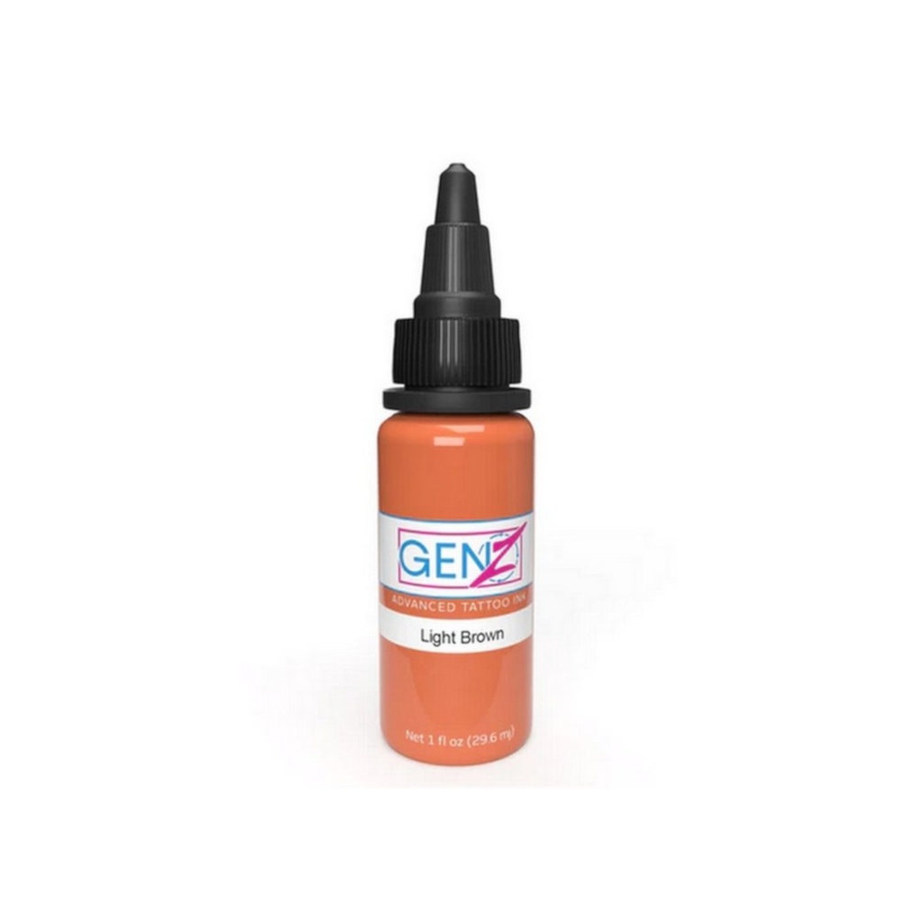 Encre Tattoo Marron - Intenze Ink Gen-Z Light Brown - Mélange pour le tatouage encre reach 30 ml 