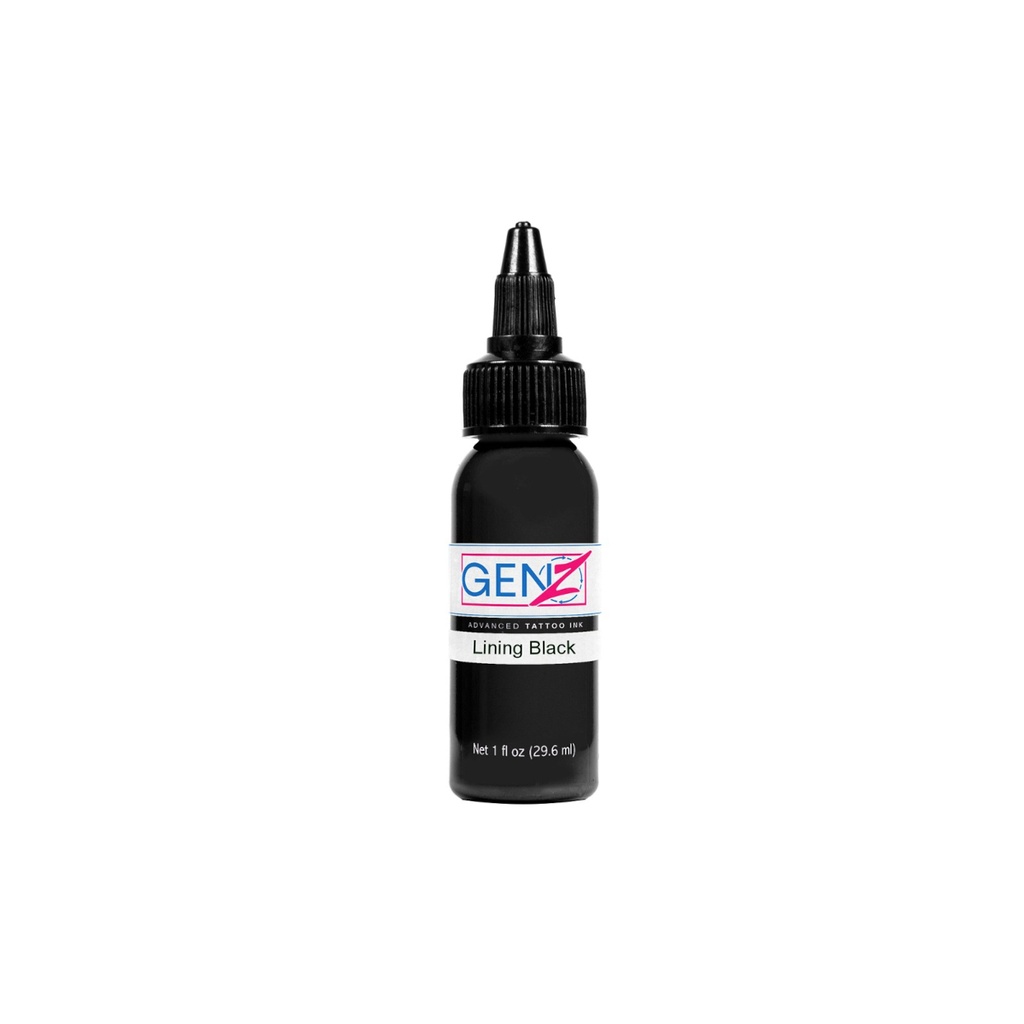 Encre Tattoo Noire - Intenze Ink Gen-Z Lining Black - Mélange pour le tatouage encre reach 30 ml