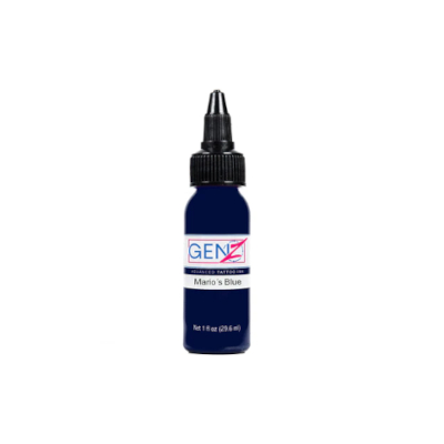 Encre Tattoo Bleue - Intenze Ink Gen-Z Marios Blue - Mélange pour le tatouage encre reach 30 ml