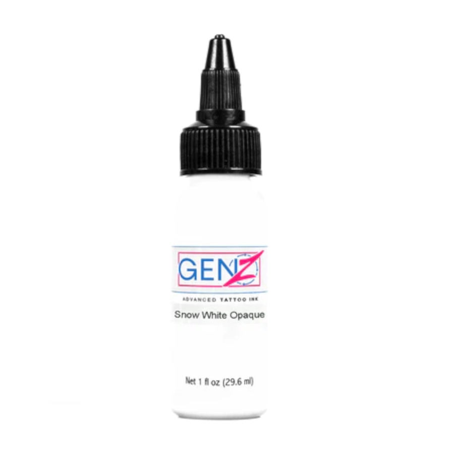 Encre Tattoo Blanche - Intenze Ink Gen-Z Snow White Opaque - Mélange pour le tatouage encre reach 30 ml*