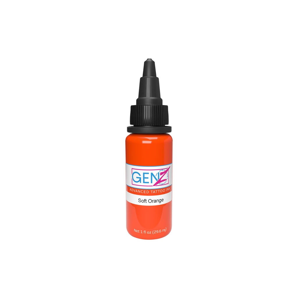 Encre Tattoo Orange - Intenze Ink Gen-Z Soft Orange - Mélange pour le tatouage encre reach 30 ml