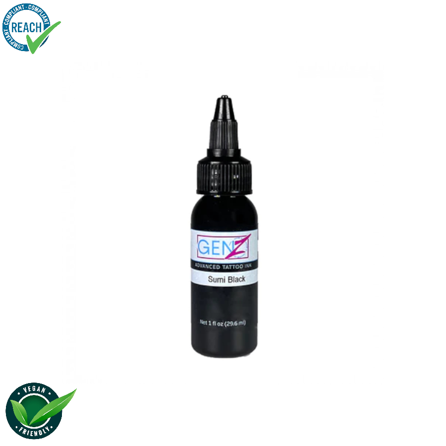 Intenze Ink Gen-Z Black Sumi - Mélange pour le tatouage encre REACH