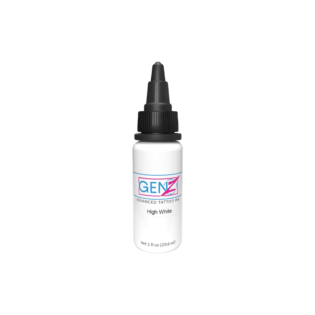 Encre Tattoo Blanche - Intenze Ink Gen-Z Bob Tyrrell B&G High White - Mélange pour le tatouage encre reach 30 ml