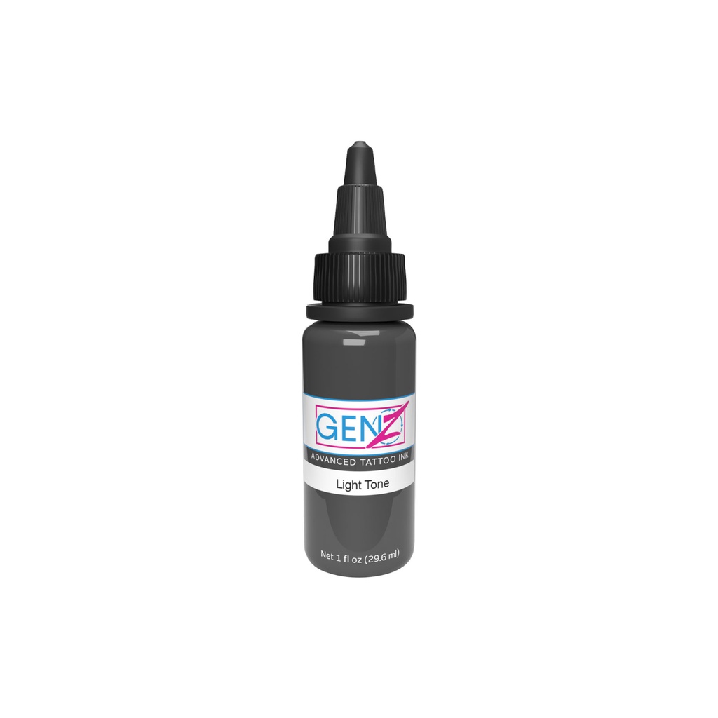 Encre Tattoo Grise - Intenze Ink Gen-Z Bob Tyrrell B&G Light Tone - Mélange pour le tatouage encre reach 30 ml