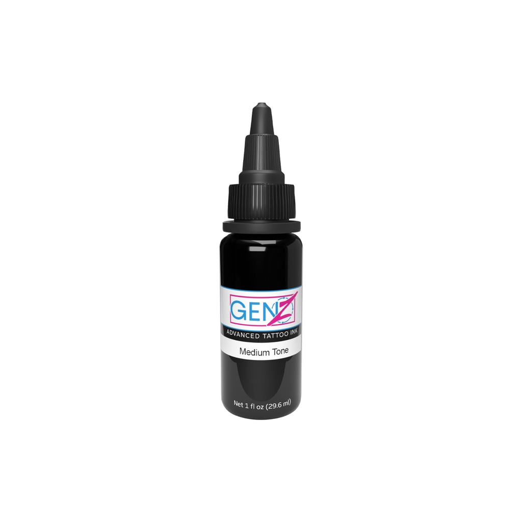 Encre Tattoo Grise - Intenze Ink Gen-Z Bob Tyrrell B&G Medium Tone - Mélange pour le tatouage encre reach 30 ml