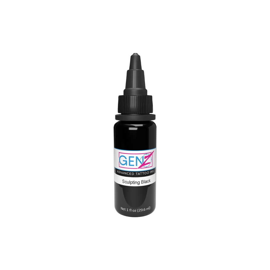 Encre Tattoo Grise - Intenze Ink Gen-Z Bob Tyrrell B&G Sculpting Black - Mélange pour le tatouage encre reach 30 ml
