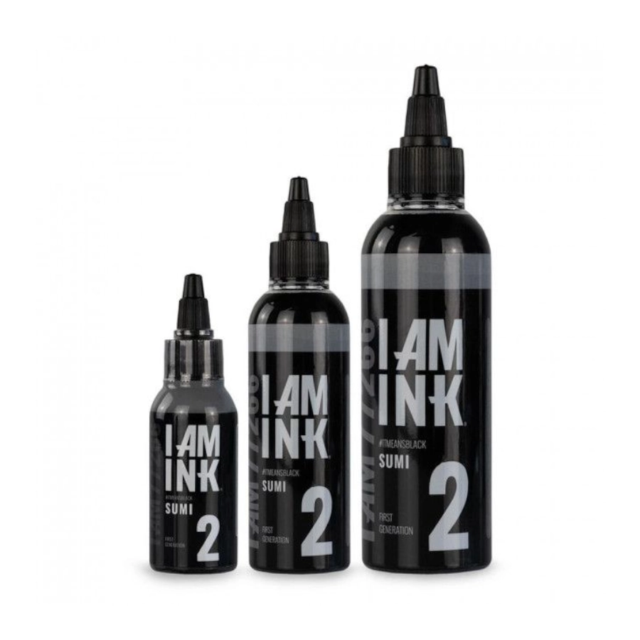 Encre I Am Ink #2 Black Sumi - Mélange pour le tatouage REACH