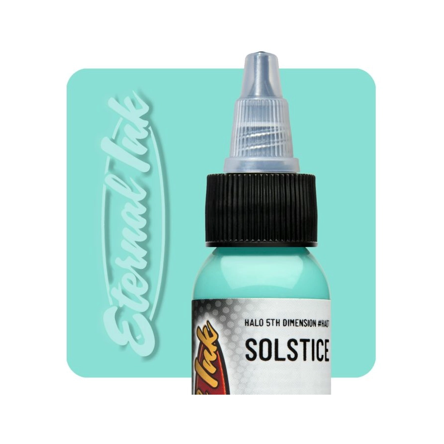 Encre Entrainement Tattoo Bleu - Eternal Ink Halo Solstice - Encre pour le dessin et entraînement au tatouage NON REACH 30 ml*