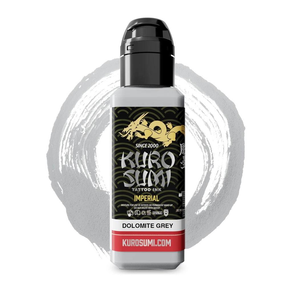 Encre Tatouage Gris - Kuro Sumi Impérial Tattoo Ink Dolomite Grey - Mélange pour le tatouage REACH